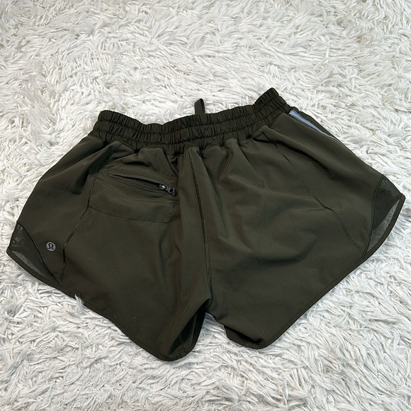 Lululemon Hotty Hot Short (Long 4") Dark Olive - Picture 3 of 6